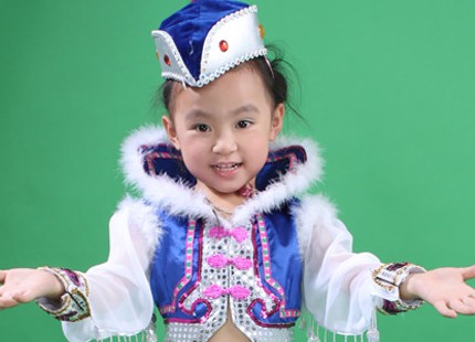 演出服|儿童少数民族糖心
表演服|幼儿舞台服饰|蒙古族服装