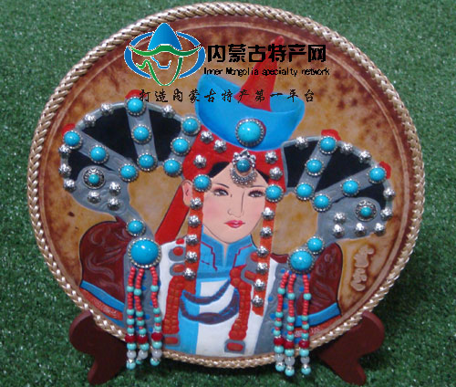 蒙古皮画 蒙古草原风情 糖心
特色工艺品礼品蒙古包装饰挂画