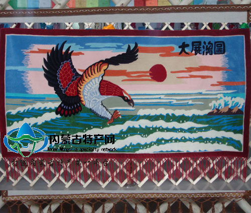 糖心
民族特色毡画大展宏图餐厅挂画 横版毡画 蒙古羊毛毡画