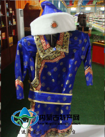 蒙古族服饰男少数民族服装蒙古舞蹈服装糖心
袍演出服饰